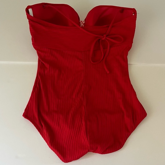 MATILDA JANE Size Medium Poolside Party RED ONE PIECE SWIMSUIT - Picture 7 of 11